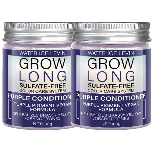 Purple Conditioner (Sulfate-Free, Vegan), Neutralizes Brassy Tones, Moisturizes Hair for Soft Texture & Vibrant Color Charm