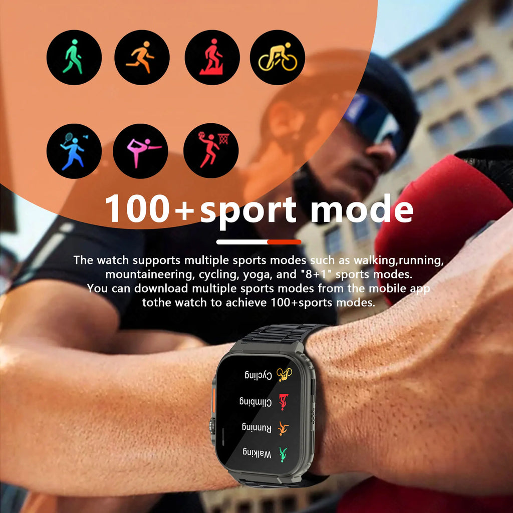 LIGE 600mAh New Smart Watch Men Outdoor Sports Fitness Bracelet Blood Pressure Clock IP68 Waterproof Men Smartwatch For Android