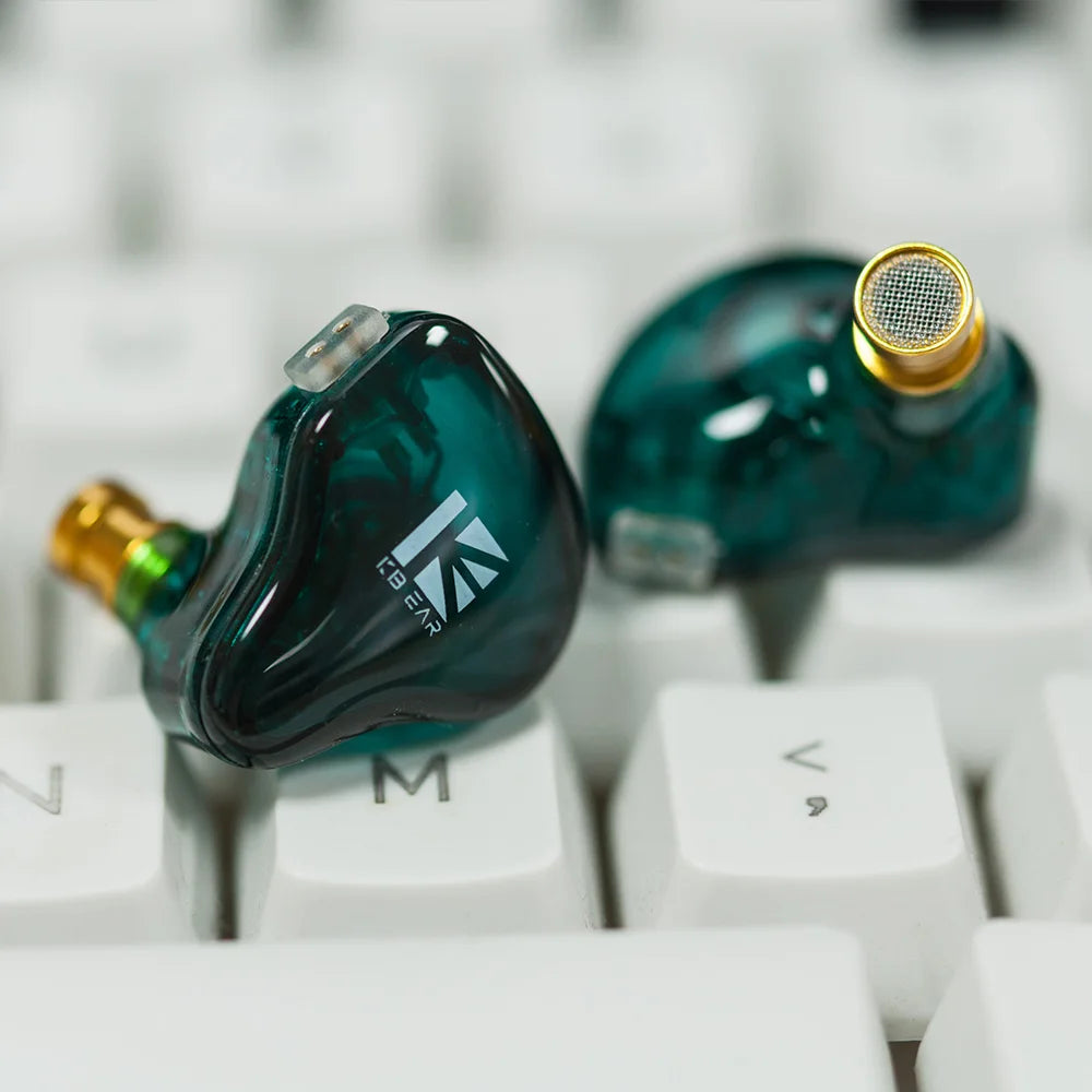KBEAR KS2 IEM In Ear Stereo Bass HiFi Earbuds Noise Reduction High Resolution with Detachable Cable,Suitable for Running,Gaming