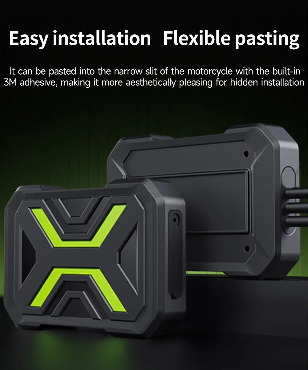 Motorcycle Action Camera Recorder Front & Rearview Waterproof Dual Full Motorcycle DVR Dash Cam Night Vision WiFi Smart Connect