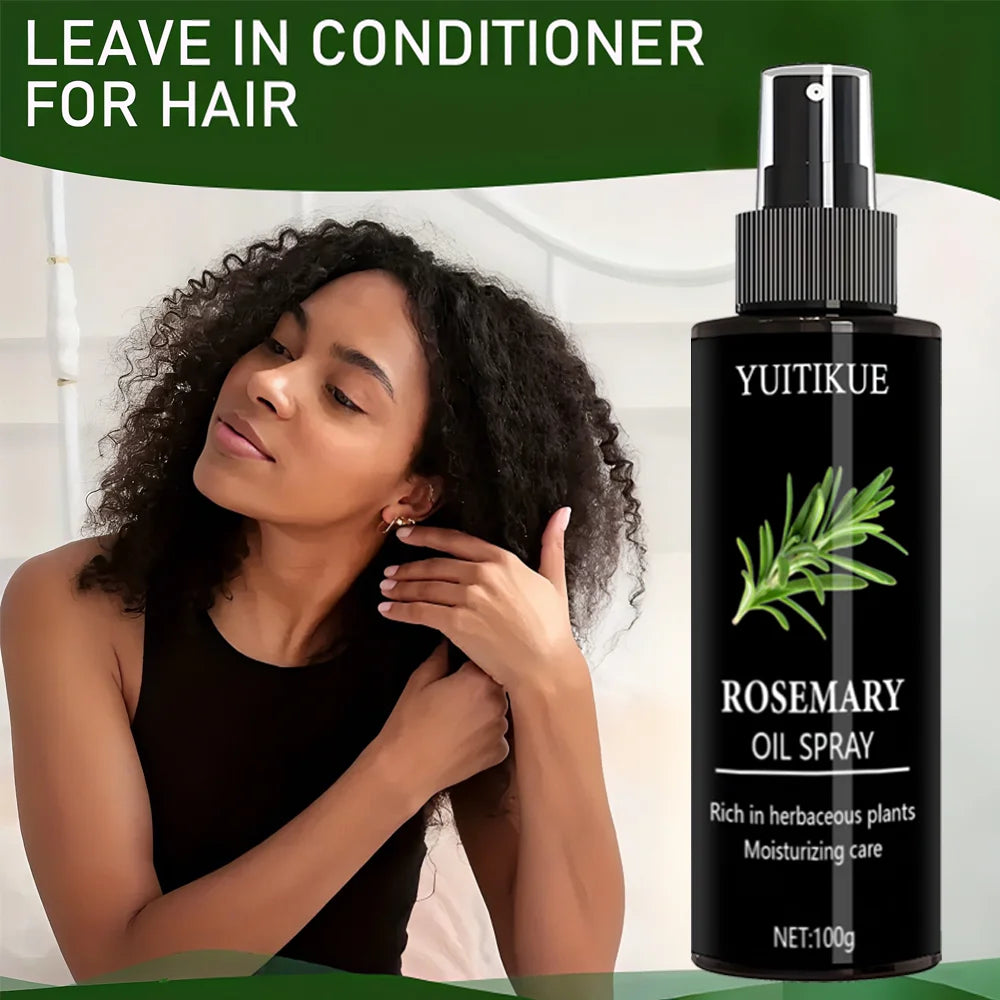 YUITIKUE Rosemary Oil Spray Rich in Herbaceous Plants Moisturizing Care For Hair Scalp Daily Nourishing