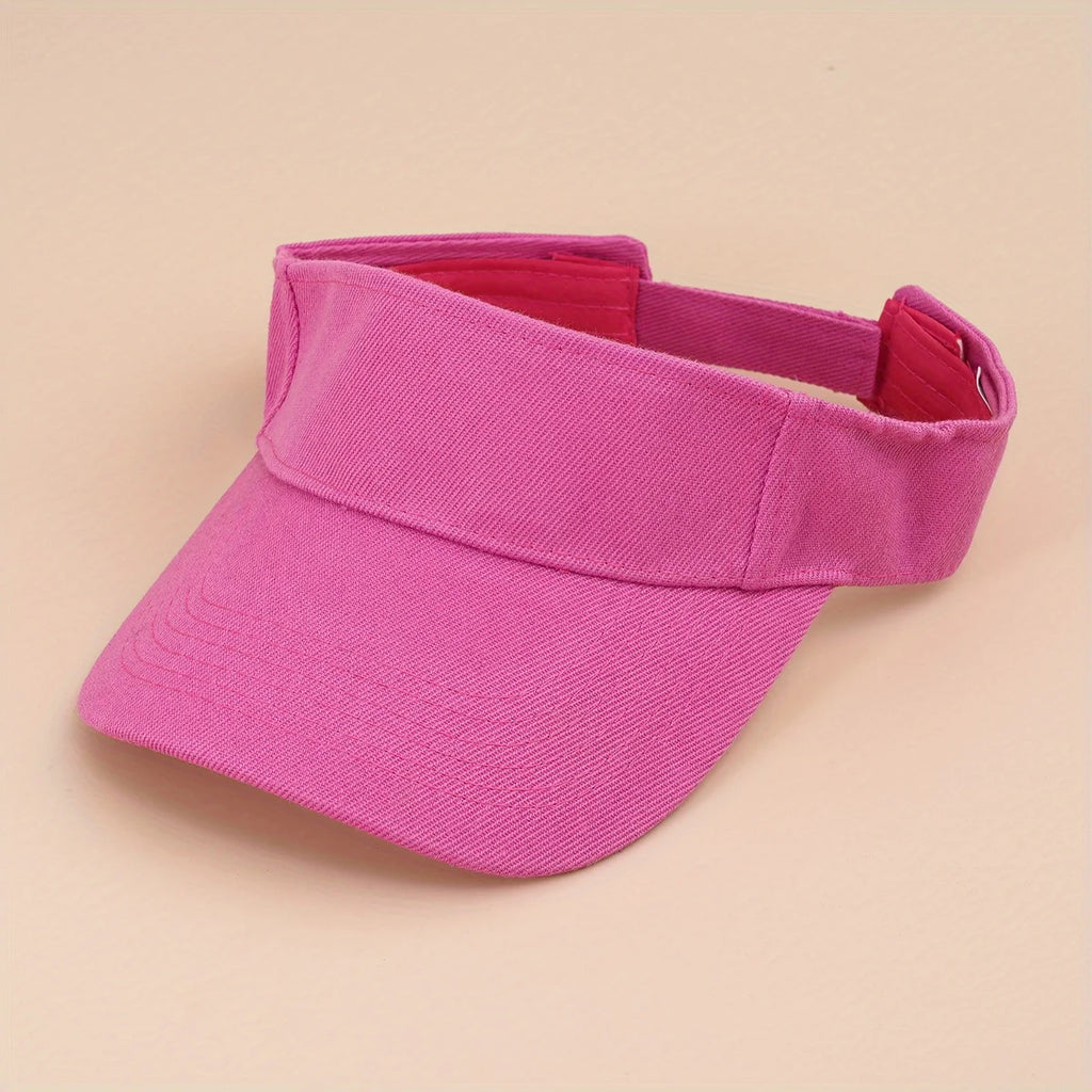 new solid color hollow top hat adjustable duck tongue hat sun hat summer men women suitable for sports riding daily out running