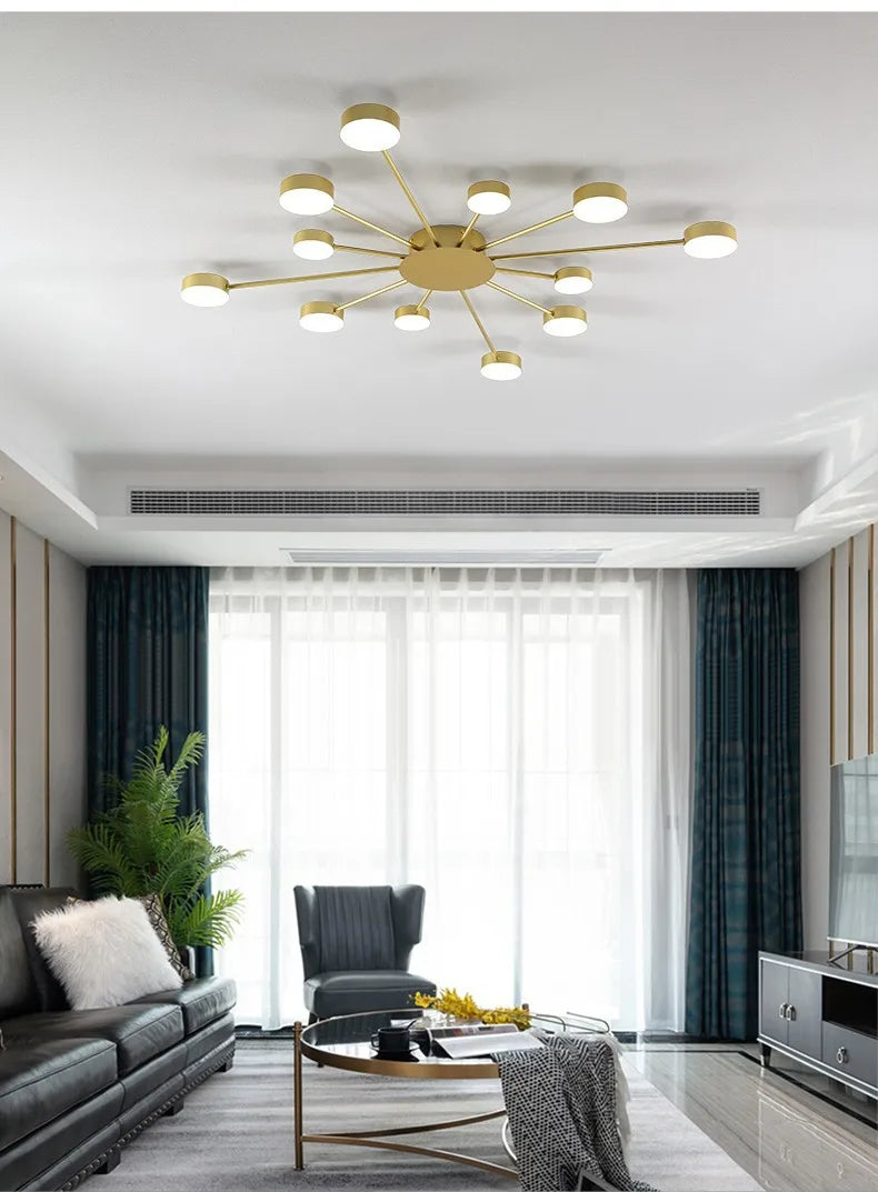 Nordic LED Ceiling Indoor Lighting Home Lamps Living Room Dining Bedroom Cloakroom Decoration Chandelier Lights Modern Wall Lamp
