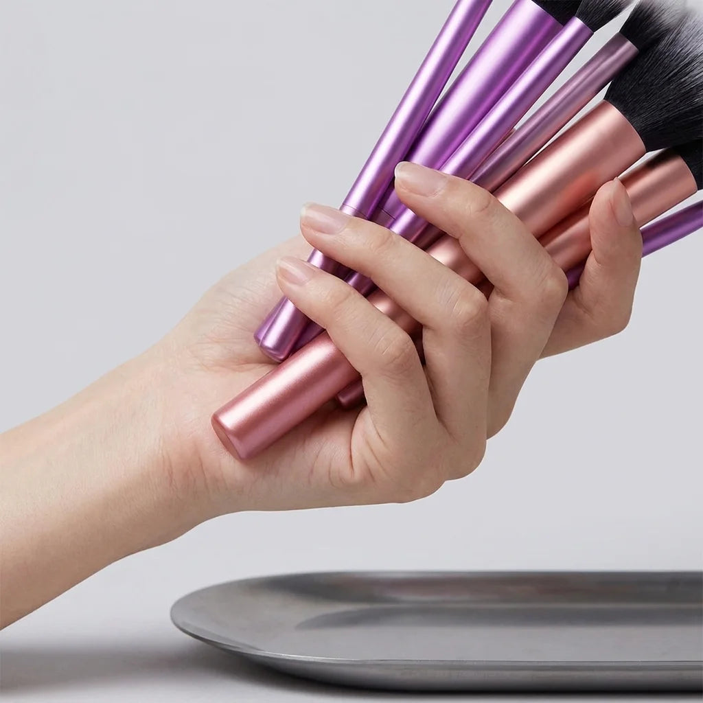 8Pcs Soft Synthetic Hair Makeup Brush Set Foundation Blush Eyeshadow Multi-purpose Cosmetic Beauty Tools