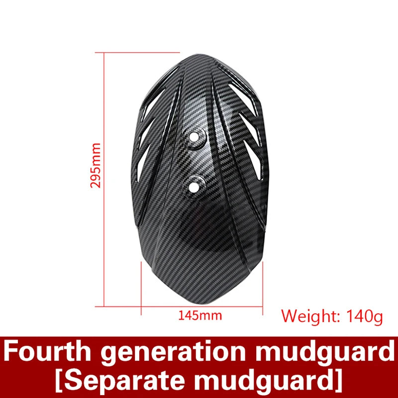Motorcycle And Bike Adjustable Imitation High-quality Carbon Fiber Rear Wheel Fender Mudguard Universal Extender Accessories