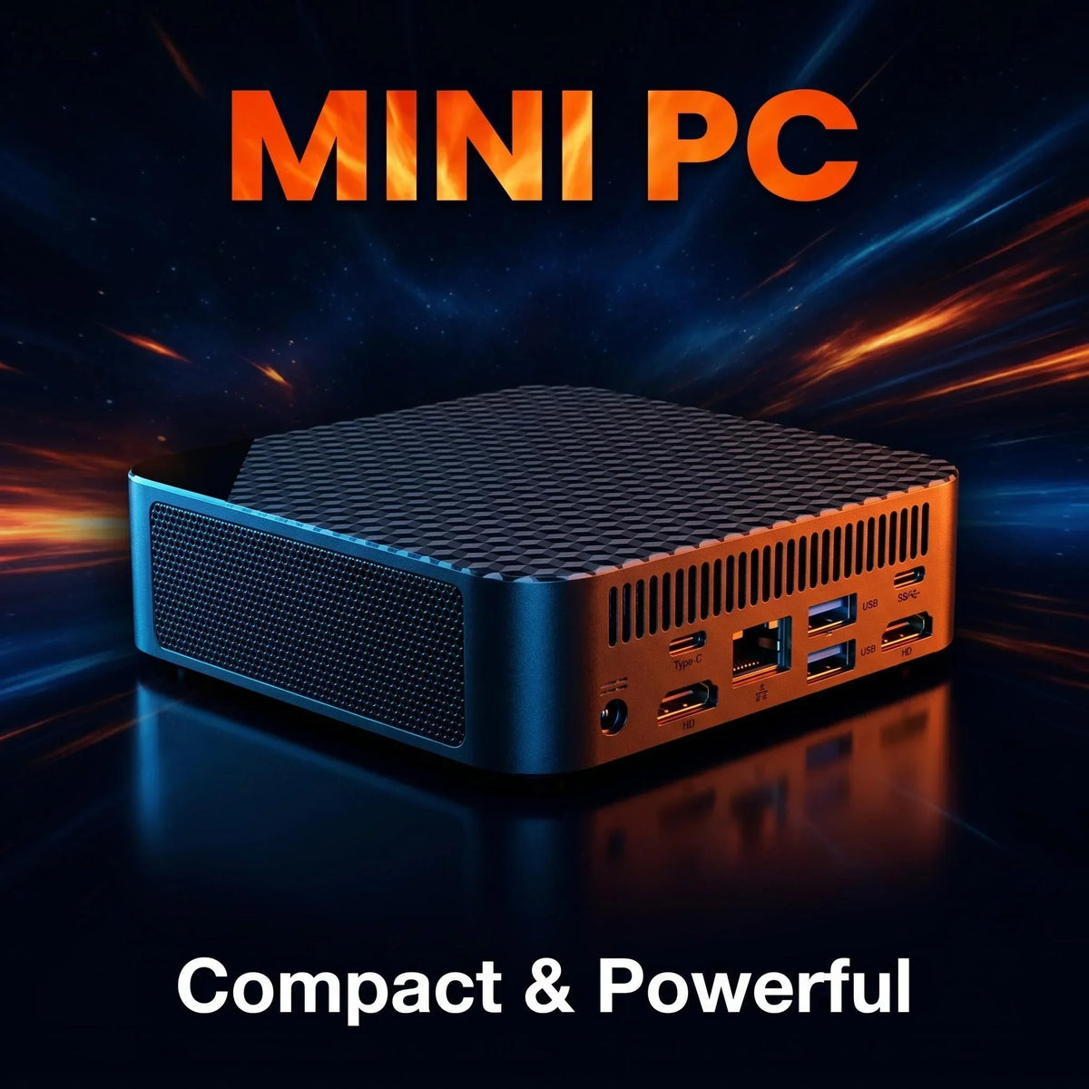 Intel Core i9-10980HK Mini PC 16GB DDR4 512GB NVMe SSD Triple 4K Display WiFi6 BT5.2 Silent Office Home Desktop Pro