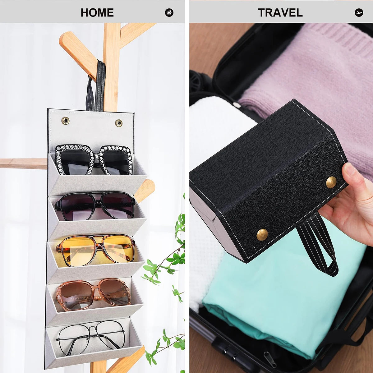 Folding glasses case, anti-stress sunglasses case, personalized sunglasses case, glasses case, glasses bag.-A-ZMT
