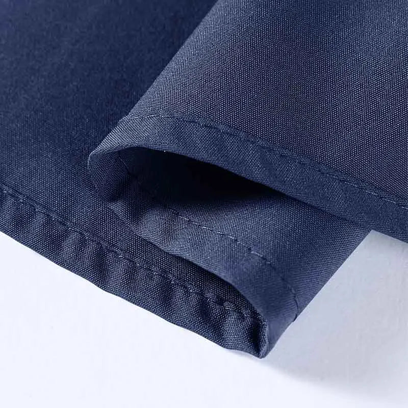 Men's Business Casual Long Sleeve Shirt Solid Color Wrinkle Resistant Comfortable All-Season Versatile Solid Color Top