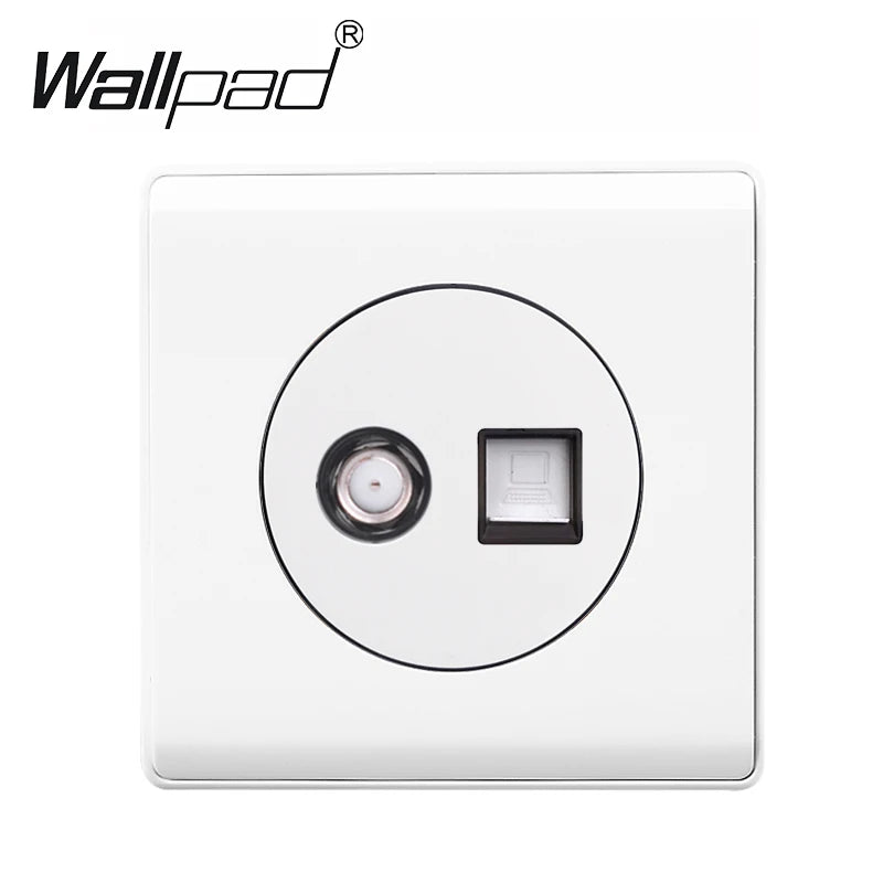 1 2 3 4 Gang Switch with LED Indicator White Plastic PC Panel On and Off Push Button Rocker 1 2 Way