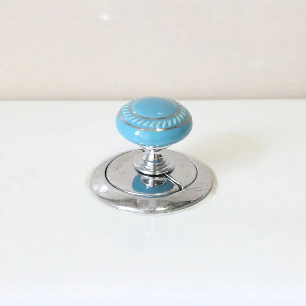 New Ceramic Round Shaped Toilet Tank Button Universal Labor-saving Furniture Handle Toilet Flush Button Toilet