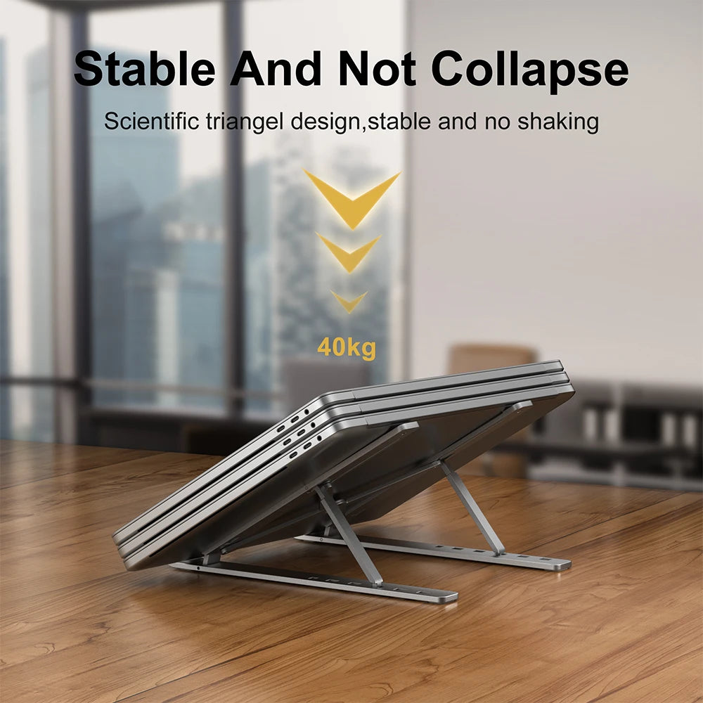 Universal Portable Laptop Stands Foldable Notebook Holder Adjustable Notebook Computer Bracket Lifting Cooling Holder Non-slip