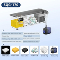 Fish Tank Filter 3 in 1 Water Purification Circulation Pump Aquarium Wall Mounted Filter Box Small Pump Silent Aeration