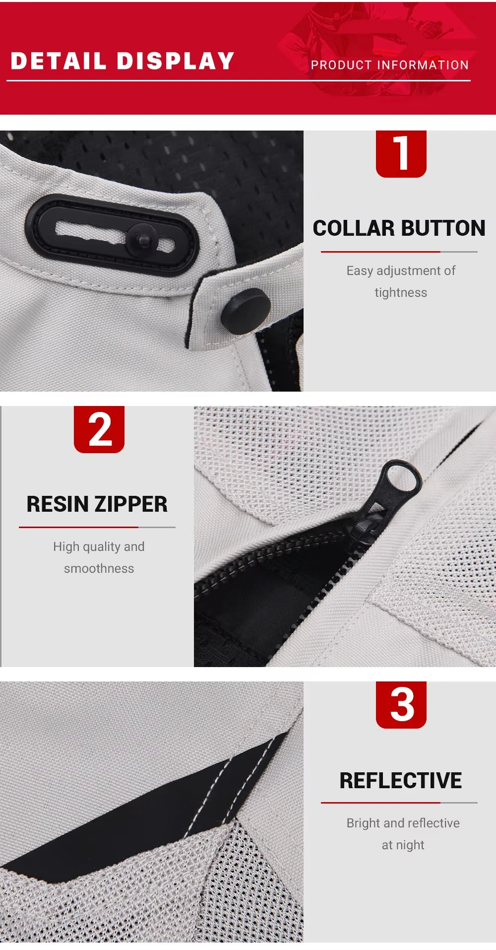 Motorcycle Jacket Anti-fall Breathable Summer Men Coat Moto Protective Gear Motorbike Riding Clothing Moto Jacket