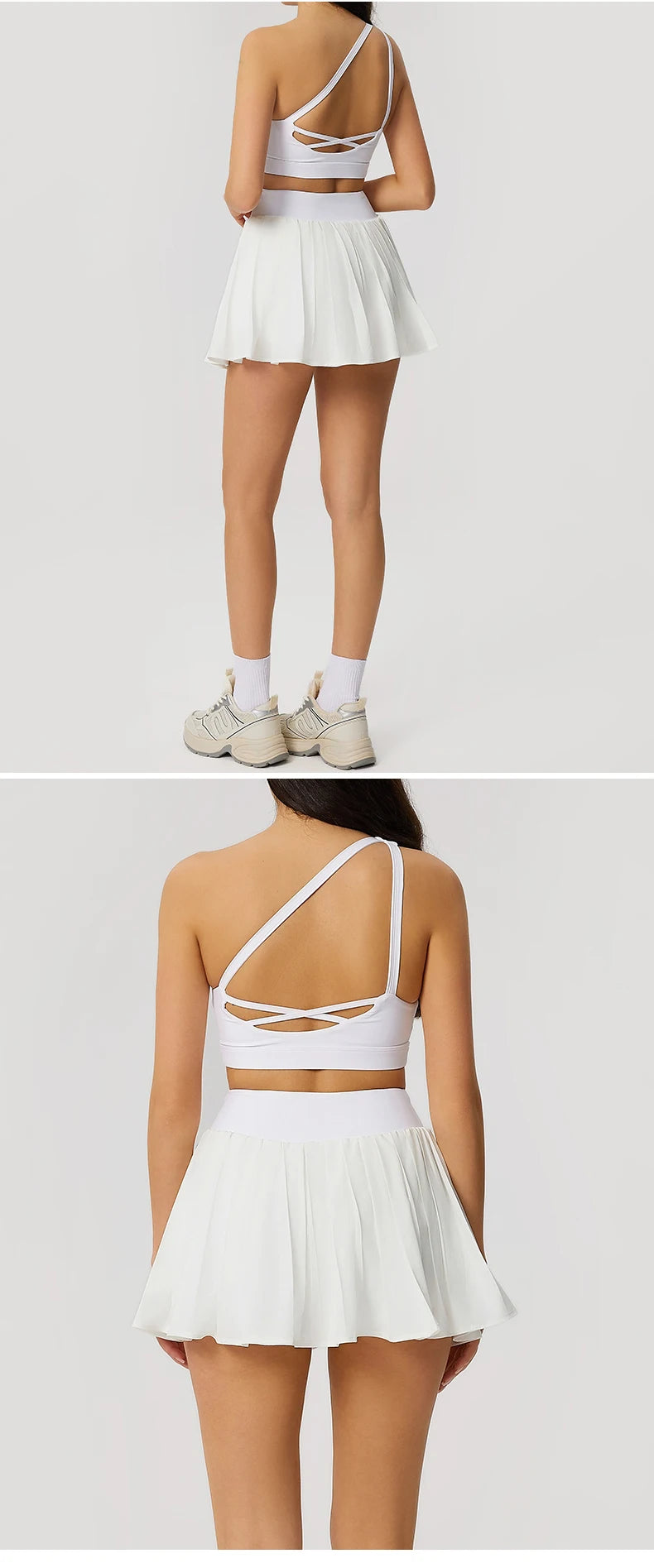 Women 2PCS Gym Sport Bra + Yoga Skirt Sets Workout Brassiere Tops for Women Yoga Clothes Fitness Skorts Gym Set Push Up Yoga Set