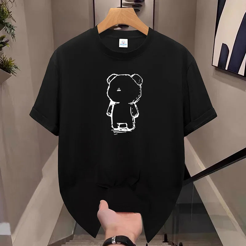 2025 Summer Oversized Tshirt Men Breathable Comfortable Dark High Street Gothic Hip-Hop Short Sleeve Tee Y2k Tops Tshirt for Men