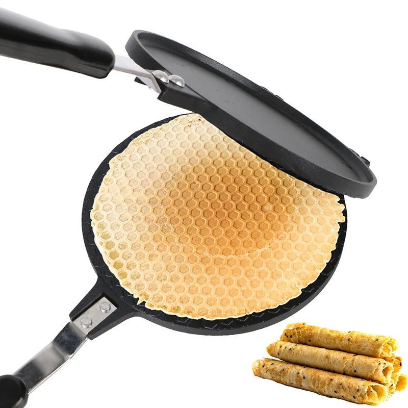 Nonstick Egg Roll Waffle Maker, Cake Mold, Home Bakeware, DIY Mini Ice Cream Cone Tool, Baking Pastry Utensils, Kitchen Supplies