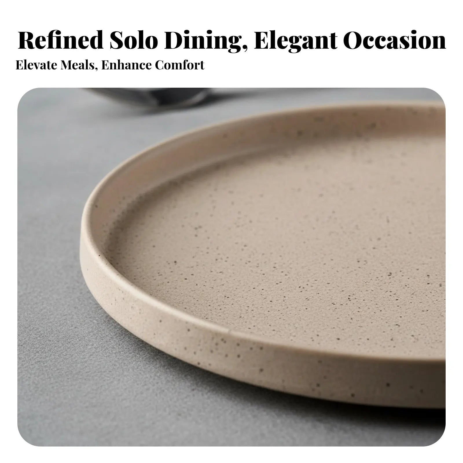 Matte Gray Ceramic Tableware Set, Single-Person Dinnerware, Bowl Plate Mug Spoon, High-End Hotel, Creative Ins Design