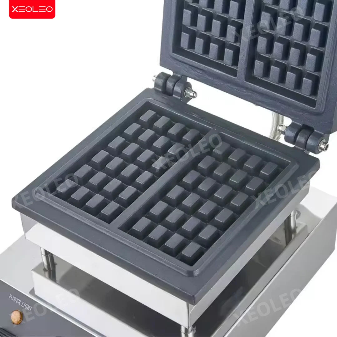 XEOLEO Electric Waffle Maker 1600W Square Shape Waffle Machine Non-stick Baking Waffle Iron Coating Baking and Dessert Maker