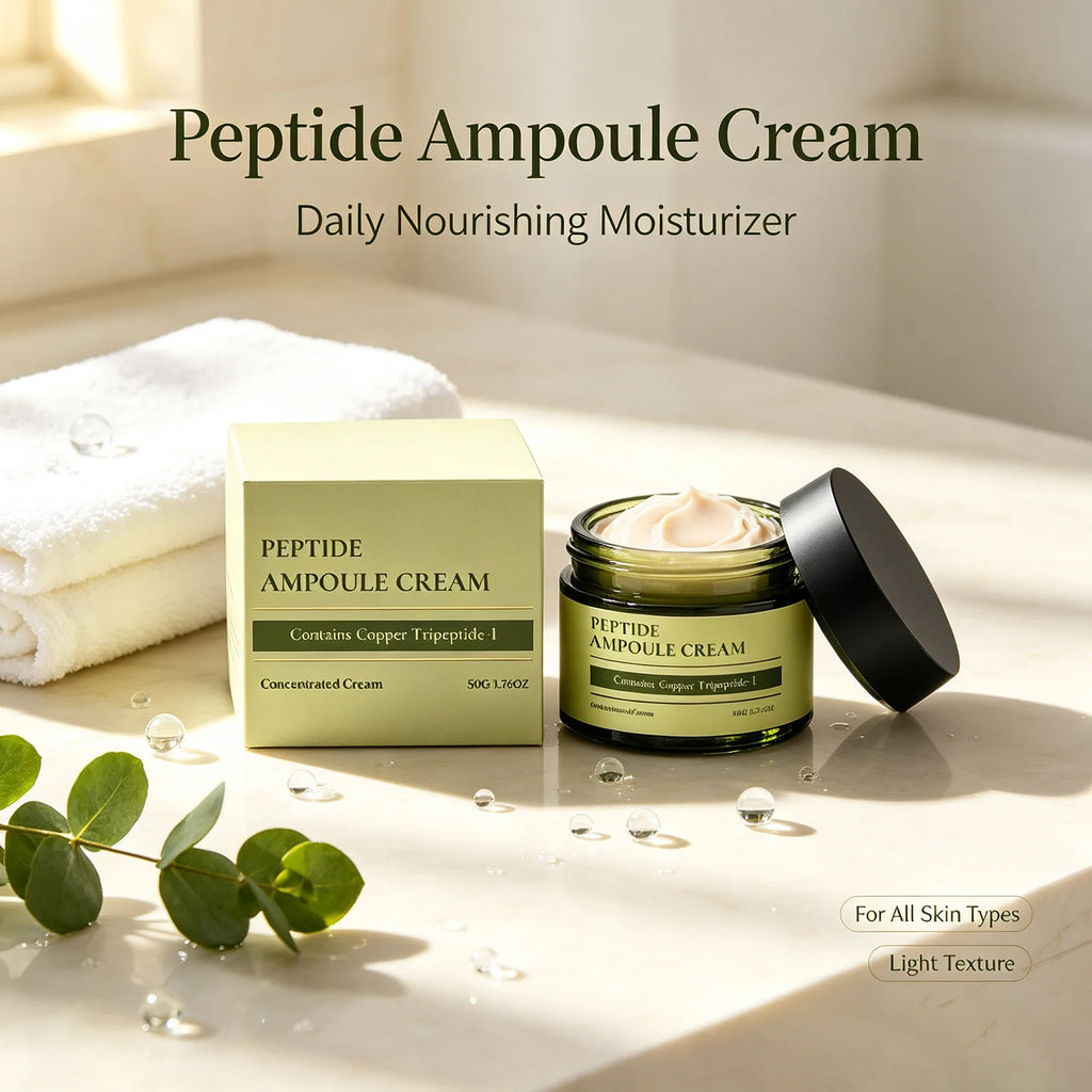Copper Peptide Moisturizing Cream Nourishing Smooth Radiant Glow Hydrating Soft Silky Anti Aging Cream for Face Body Care