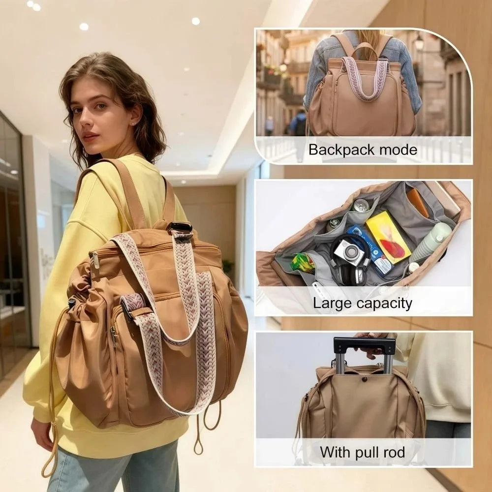 Multifunctional Travel Storage Bag Lightweight Cradle Design Women's Backpack Durable Waterproof Mommy Bag Mother Baby Outing