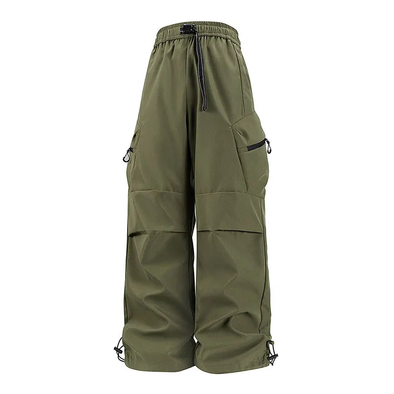 Spring Autumn Casual Pant Fashion Loose Comfortable Breathable Multiple Pockets Cargo Long Pants Fitness Running Casual Trouser