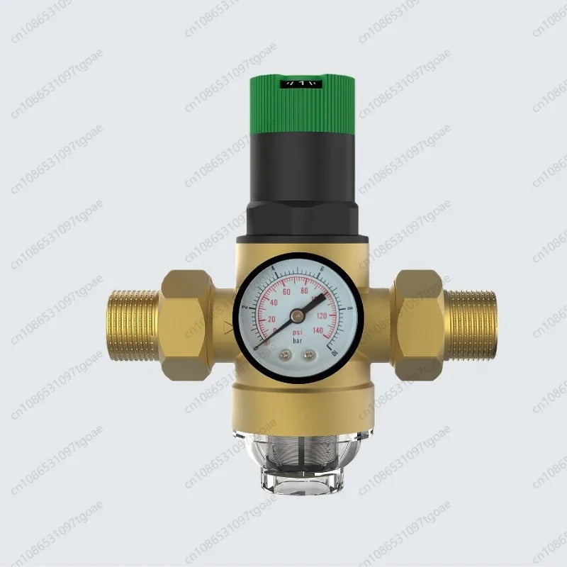 Adjustable Water Pressure Reducer Valve with Filter