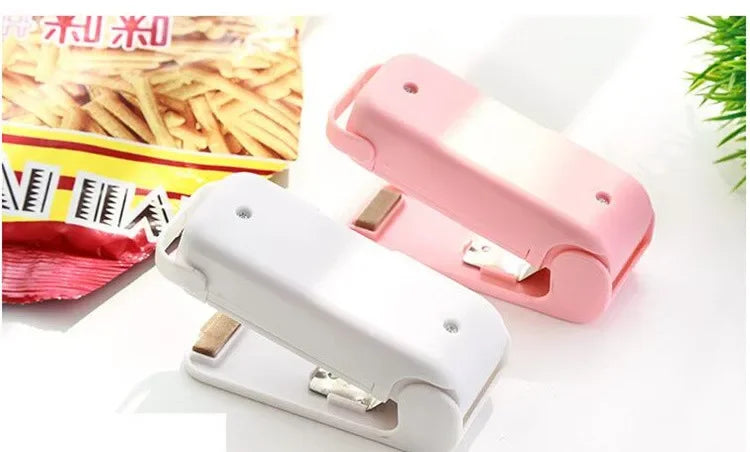 Mini Heat Bag Seal Machine Thermal Plastic Food Package Sealer Airtight Storage for Kitchen Home Preservation