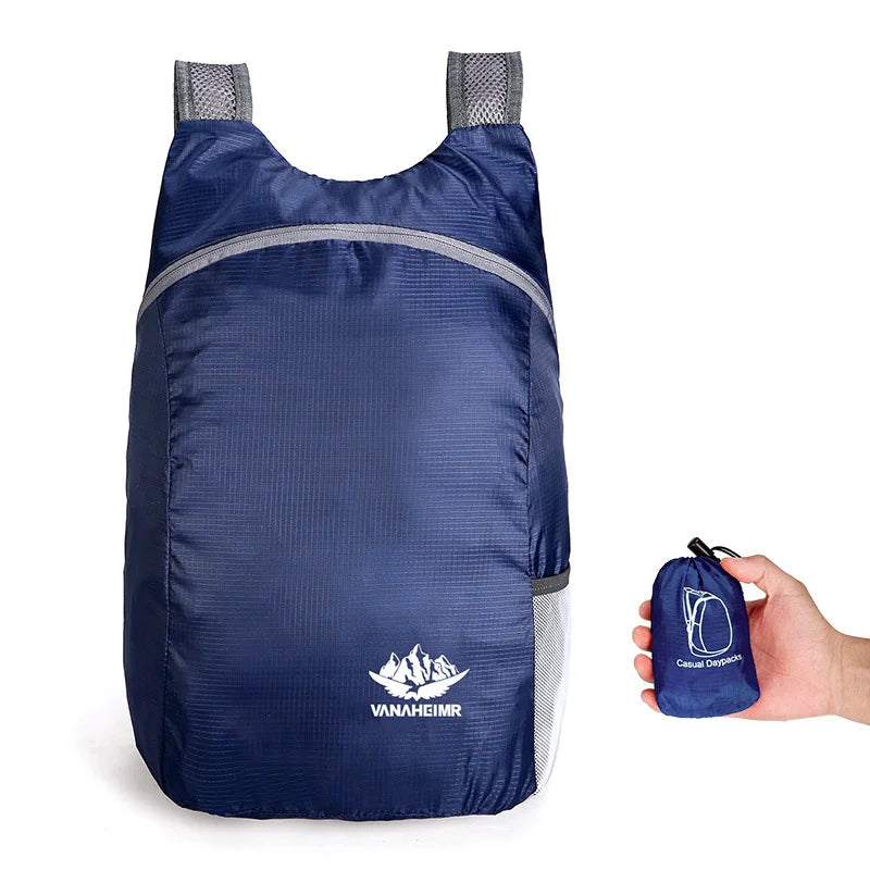 Outdoor Folding Backpack Waterproof Ultra Lightweight Portable Travel Bag Folding Handy Bag Lightweight Travel Men Women Daypack