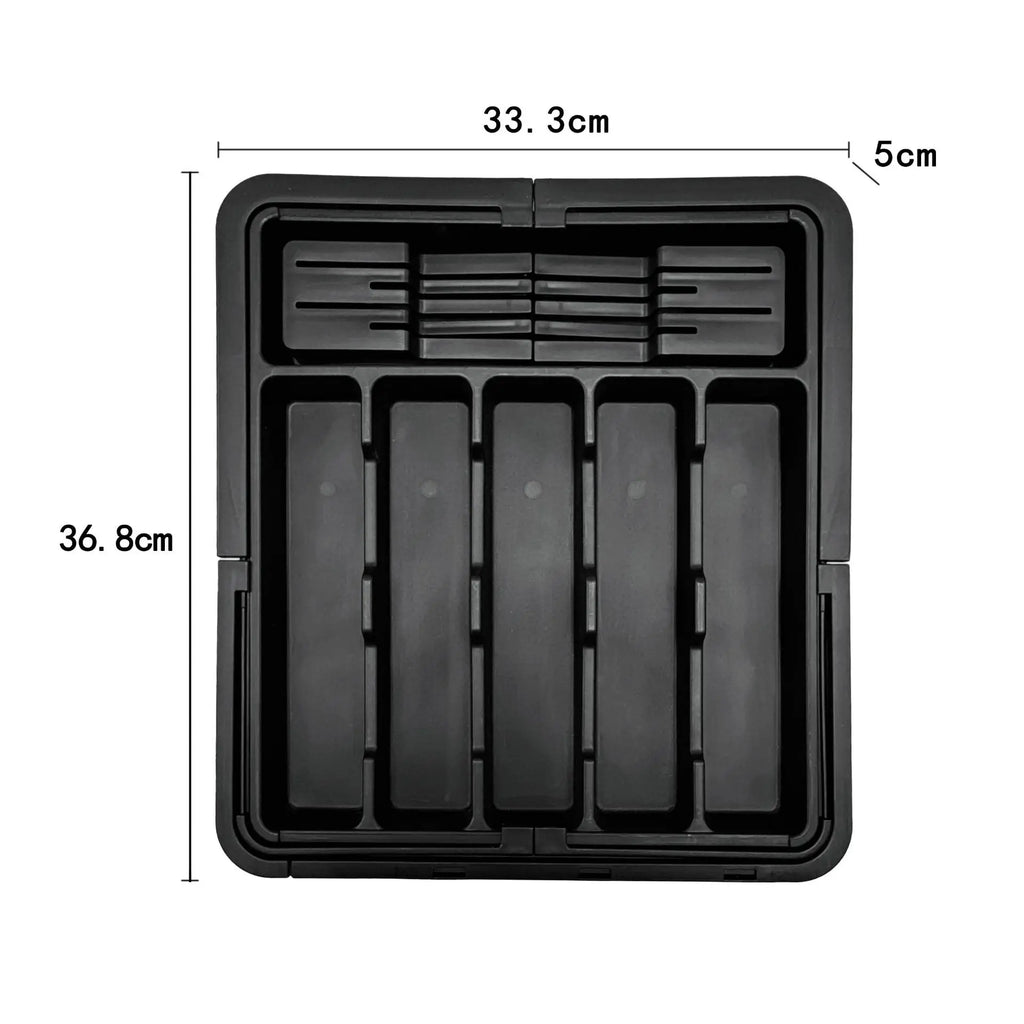 Adjustable Expandable Cutlery Drawer Organizer, Kitchen Utensil Storage Tray