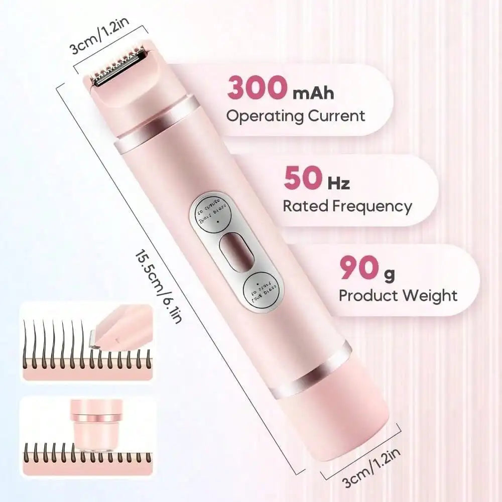 2‑in‑1 Body & Facial Shaver, Dual‑head Bikini Trimmer, Ideal Beauty Gift for Christmas and New Year
