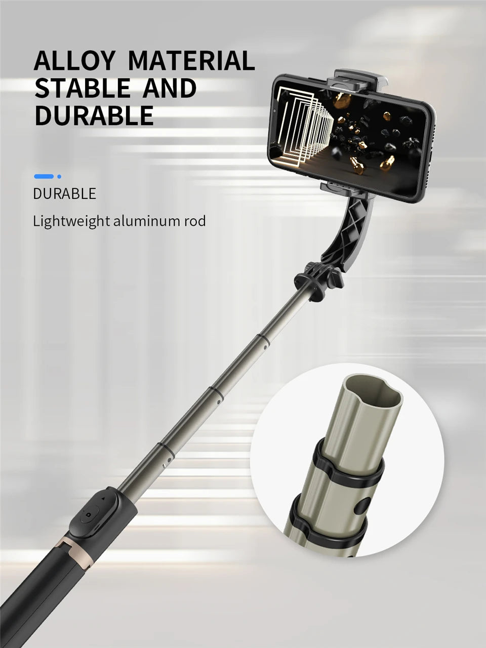 FGCLSY 2024 AI Video Stabilizer Bluetooth Selfie Stick Tripod Gimbal Stabilizer for Smartphone Live Vertical Shooting Bracket