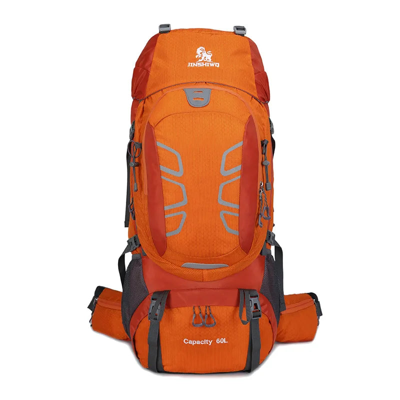 60L Hiking Backpack Outdoor Large Capacity Waterproof Wearproof Luggage Rucksack Men Women Camping Climbing Travel Sports Bag