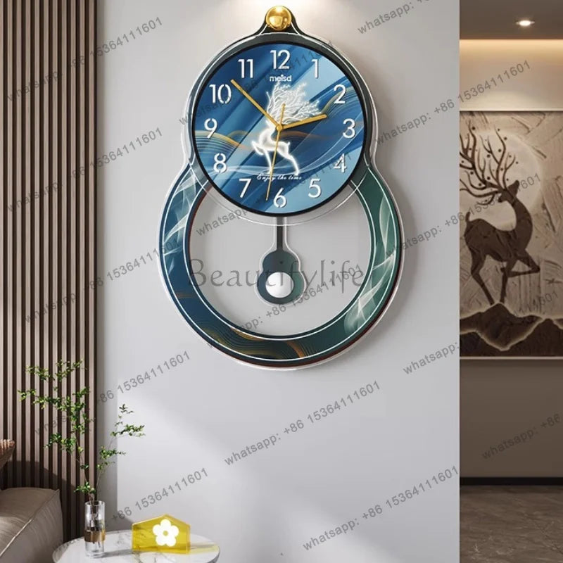 Kitchen Living Room Wall Clock Minimalist Design Unique Usa European Wall Clock Flowers Nordic Luxury Metal Horloge Decorarion