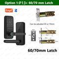 CDOK P13 Smart Biometric Fingerprint Door Lock Electronic Door Lock Tuya/Smartlife App Set Fingerprint/ Password/ Card Unlock