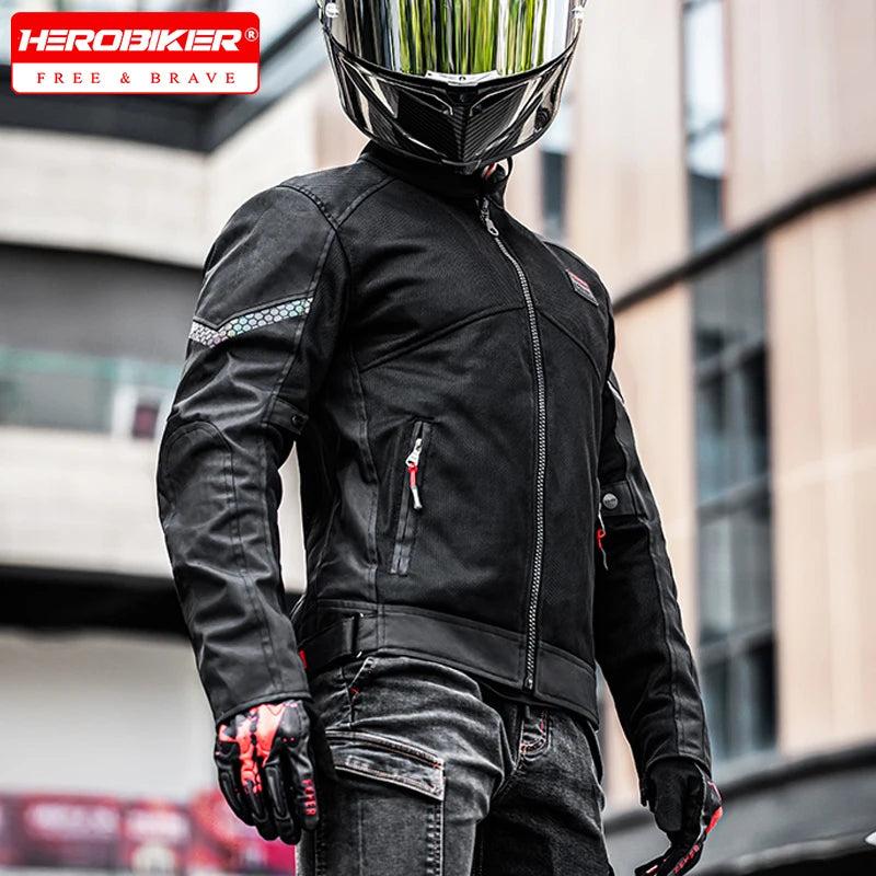Men's Motorcycle Jacket Summer Clothing Anti-Collision Motorcycles Pants Motocross Off-road CE Protection Motocross Rider Coat