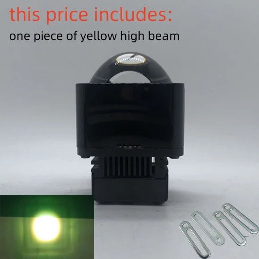 OWN DJM 1.5" MATRIX 42MM BI LED PROJECTOR LENS BILED HIGH LOW DUAL BEAM HEADLAMP MOTORCYCLE 1.5 INCH SQUARE MODULE MOTORBIKE