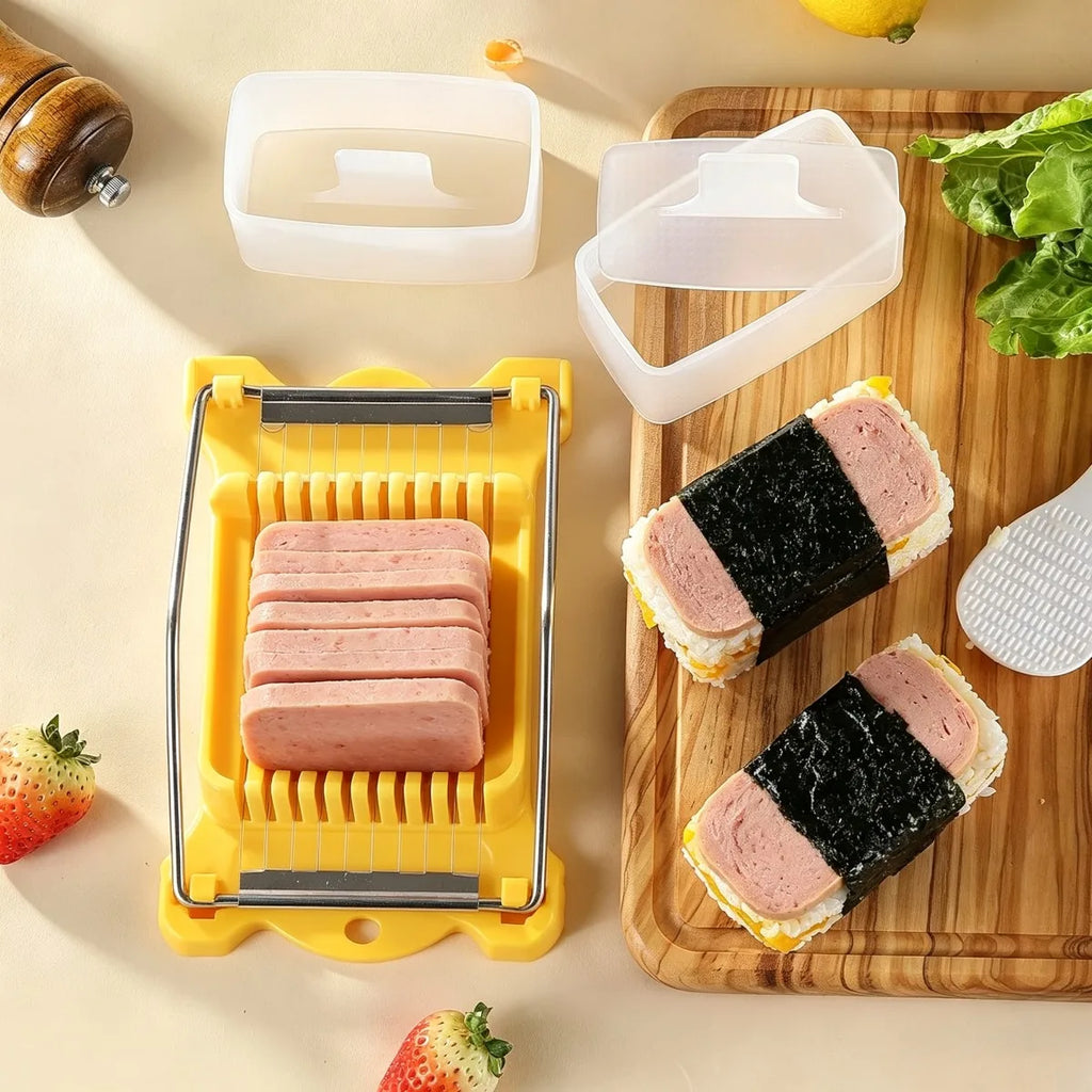Stainless Steel Wire Meat Slicer Convenient Kitchen Tool for Luncheon Meat Spam Cheese Eggs BPA Free Durable Cutter Food Tools