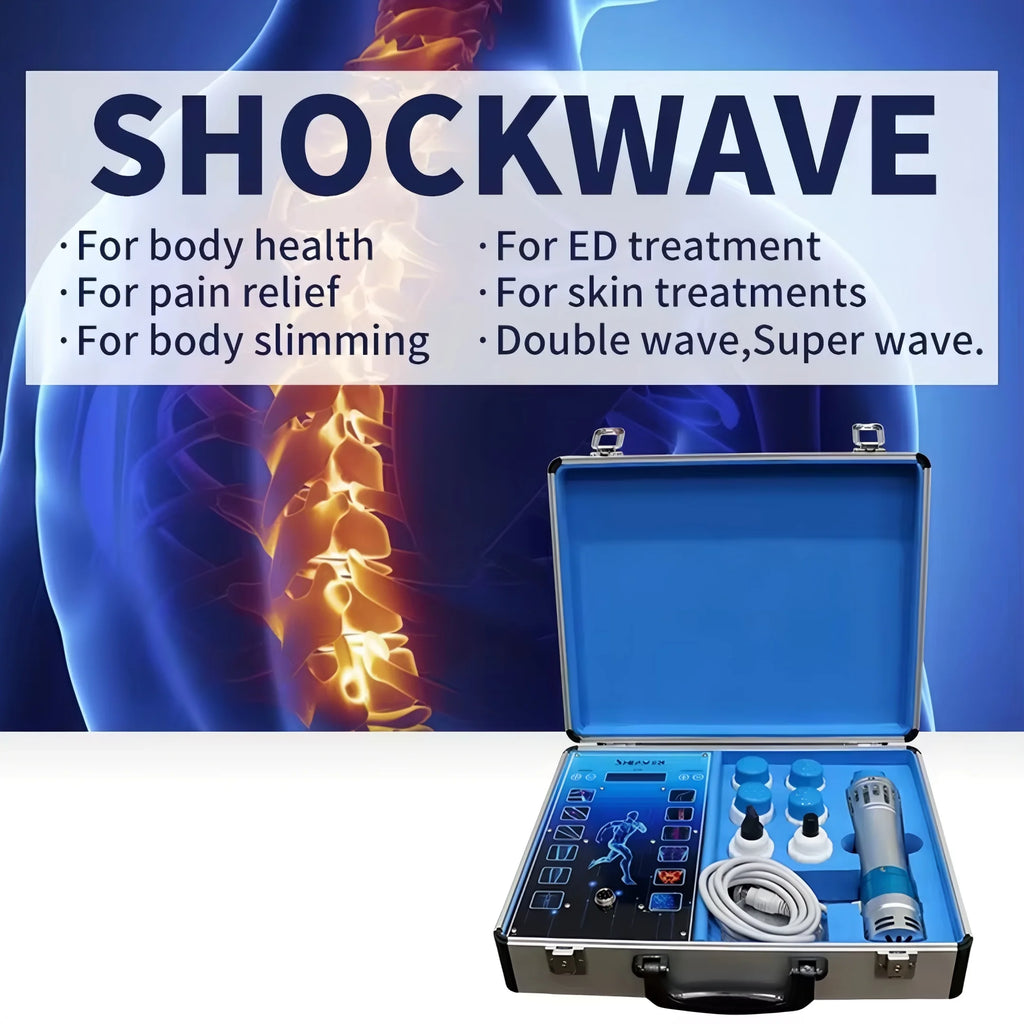Portable Deep Tissue Percussive Massager for Muscle Recovery, High-Frequency Handheld Body Relaxation Tool with 7 Heads