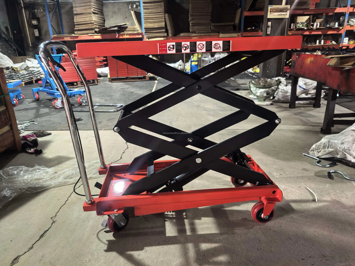 Vehicle Short Tractor Portable Manual Lifter Hydraulic Scaffolding Scissor Lift Table
