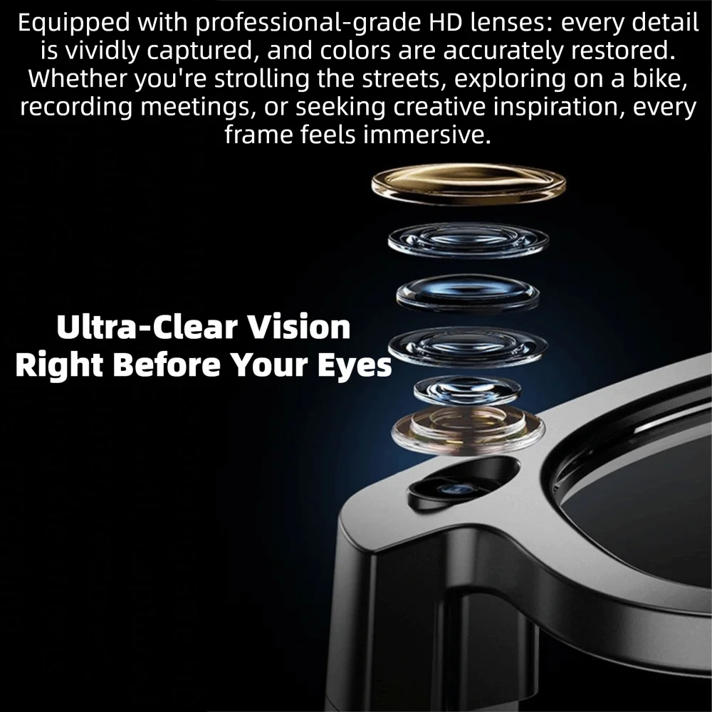 Real-time Translation AI Smart Glasses Wearable Tech 1080P Video Recording Smart AI Glasses AI Voice Waterproof