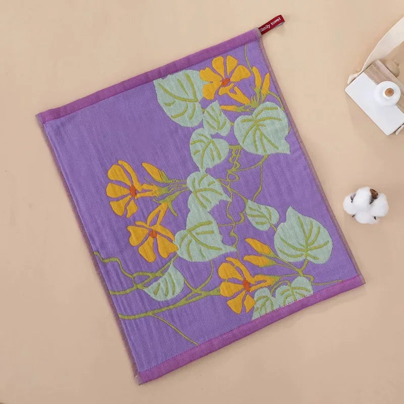 1PC-34X40cm large kitchen towel, quick-drying four-layer cotton gauze, decorative family dining room tea towel
