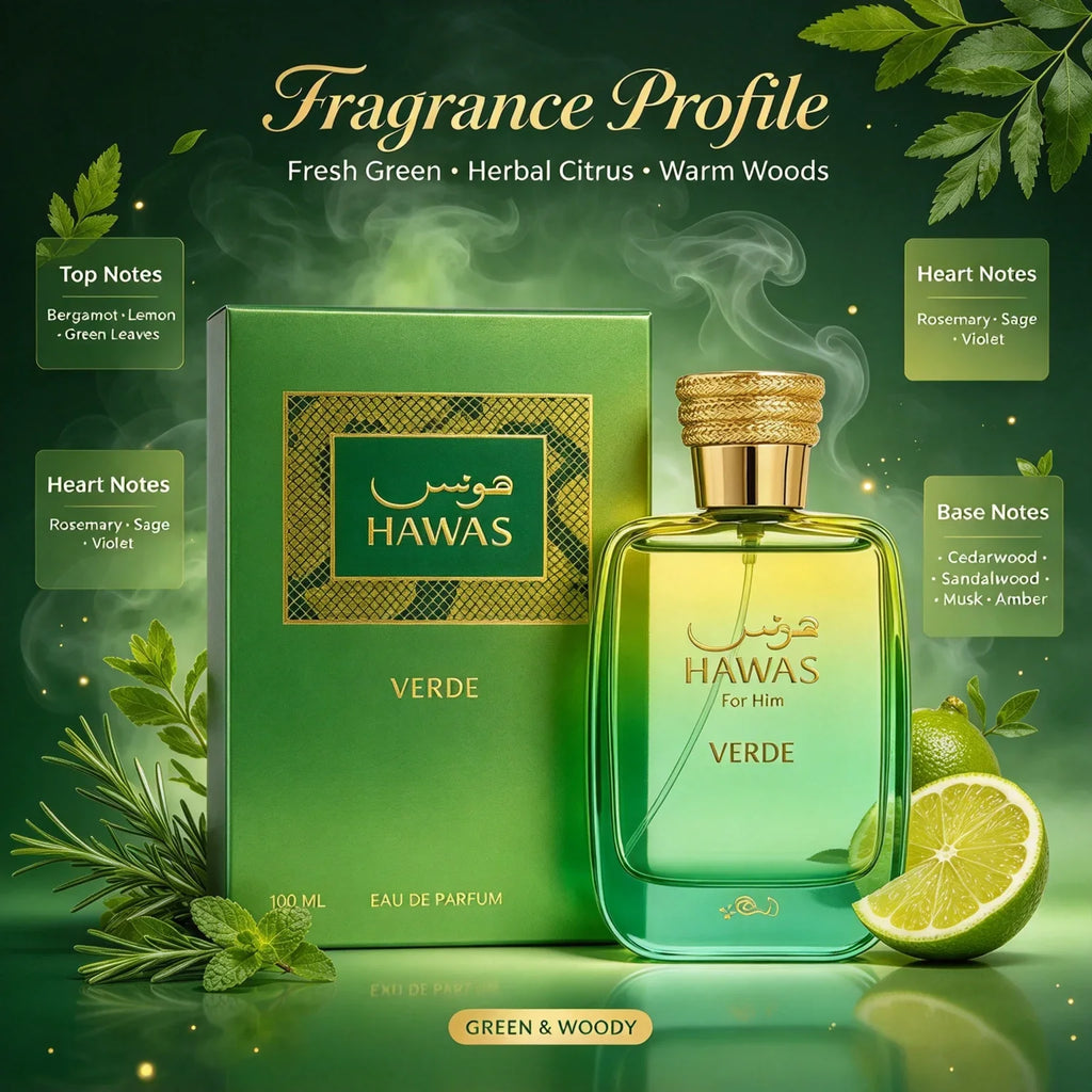 Rasasi Hawas Perfume Spray Ice Verde Thunder Lava Gold Eclat Kobra Long Lasting Eau de Parfum Scent For Men Women