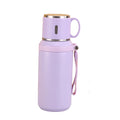 600ML Stainless Steel Insulated Bottle with Cup Lid Rope Handle Office Home Portable Thermos Cup Outdoor Kettle Coffee Cup