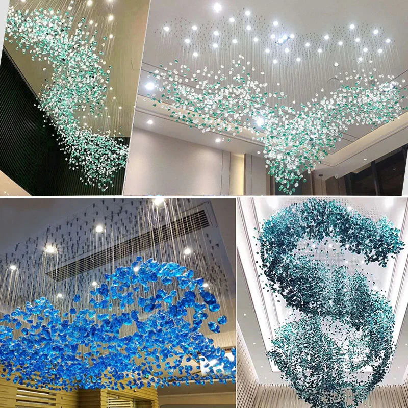 Modern Hanging Lights Hotel Lobby Chandelier Indoor Living Room Pendant Modern Chandelier Ceiling Hanging Lamp.