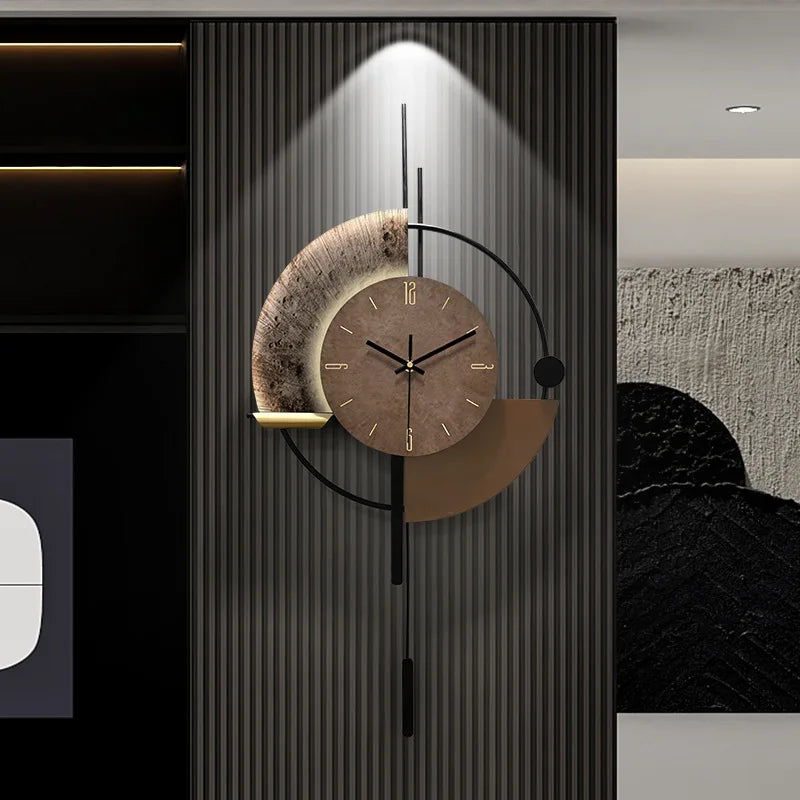 Modern Minimalist Living Room Home Wall Clocks TV Background Decoration Wall Clock Modern Design Home Decor