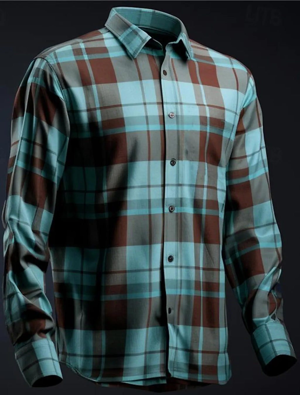 Geometic Business Casual Men's Dress Shirt Button Up Shirt Long Sleeve Business Daily Fall Winter Shirt Collar 3D Print Clothing