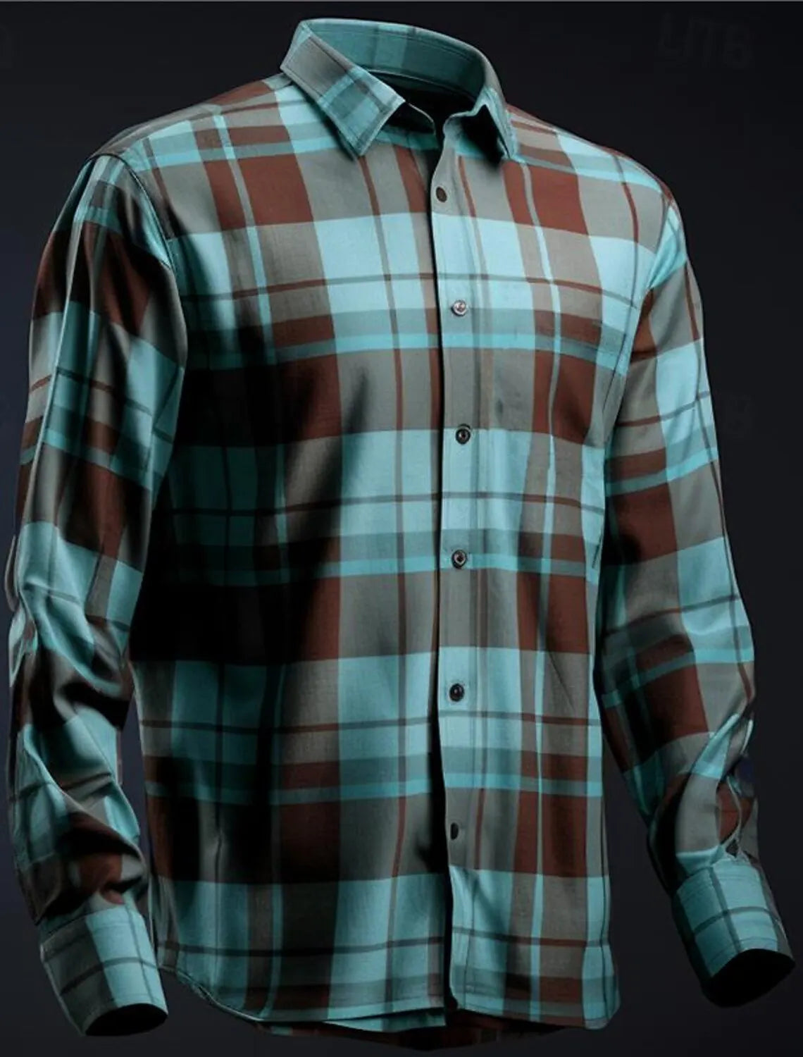 Geometic Business Casual Men's Dress Shirt Button Up Shirt Long Sleeve Business Daily Fall Winter Shirt Collar 3D Print Clothing