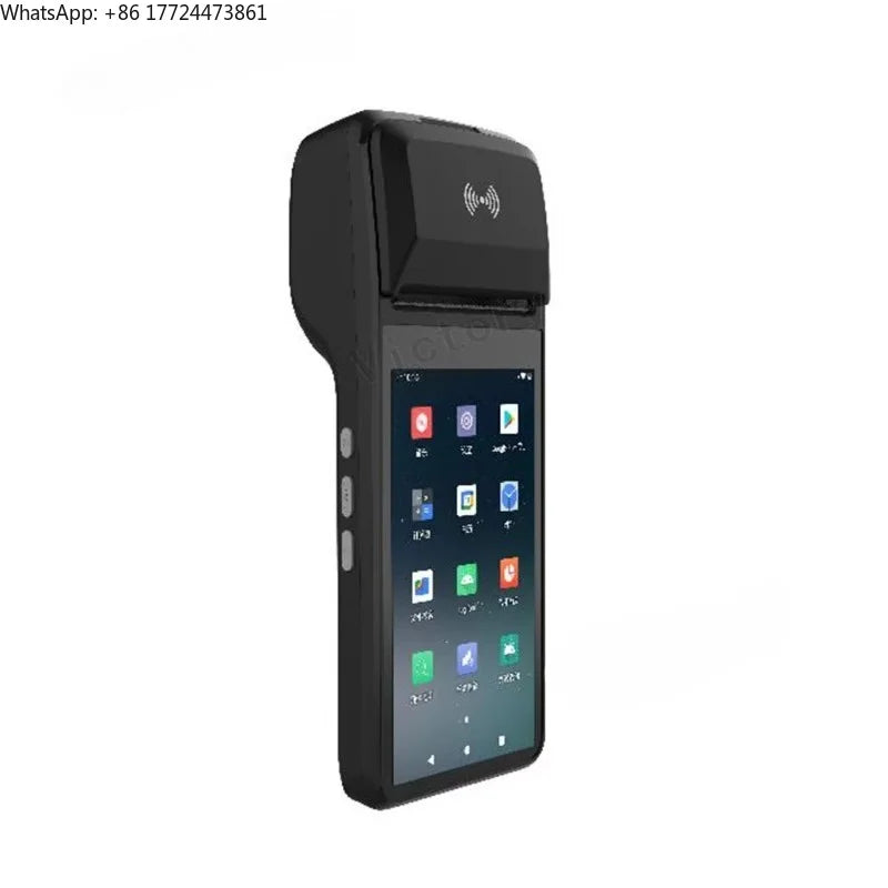 5.5" Touch Screen Hand-held POS Terminal for Marketplace Restaurant Retail Android Cash Register Printer