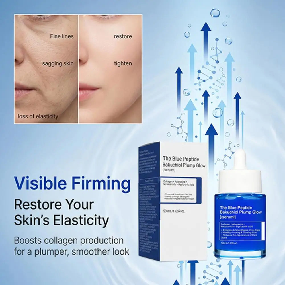 GHK-Cu Blue Copper Peptide Essence Liquid 50 ml Blue Copper Peptide Bitter Nutmeg Phenol Essence Liquid Plump and Full