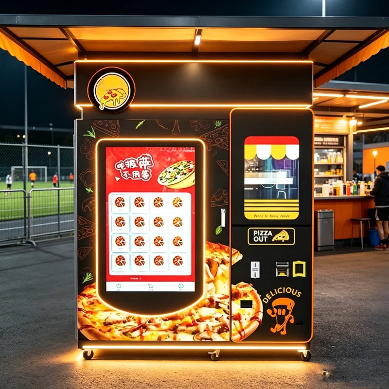 Pizza Vending Machine Supplier Pizza Dispenser Distributeur Automatique Outdoor Pizza Vending Machine for Sale Customized